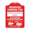 Signmission Reserved Parking for Hotel Guests Unauthorized Vehicles Towed Away Alum, 18" x 24", RW-1824-23098 A-DES-RW-1824-23098 - alternate 1